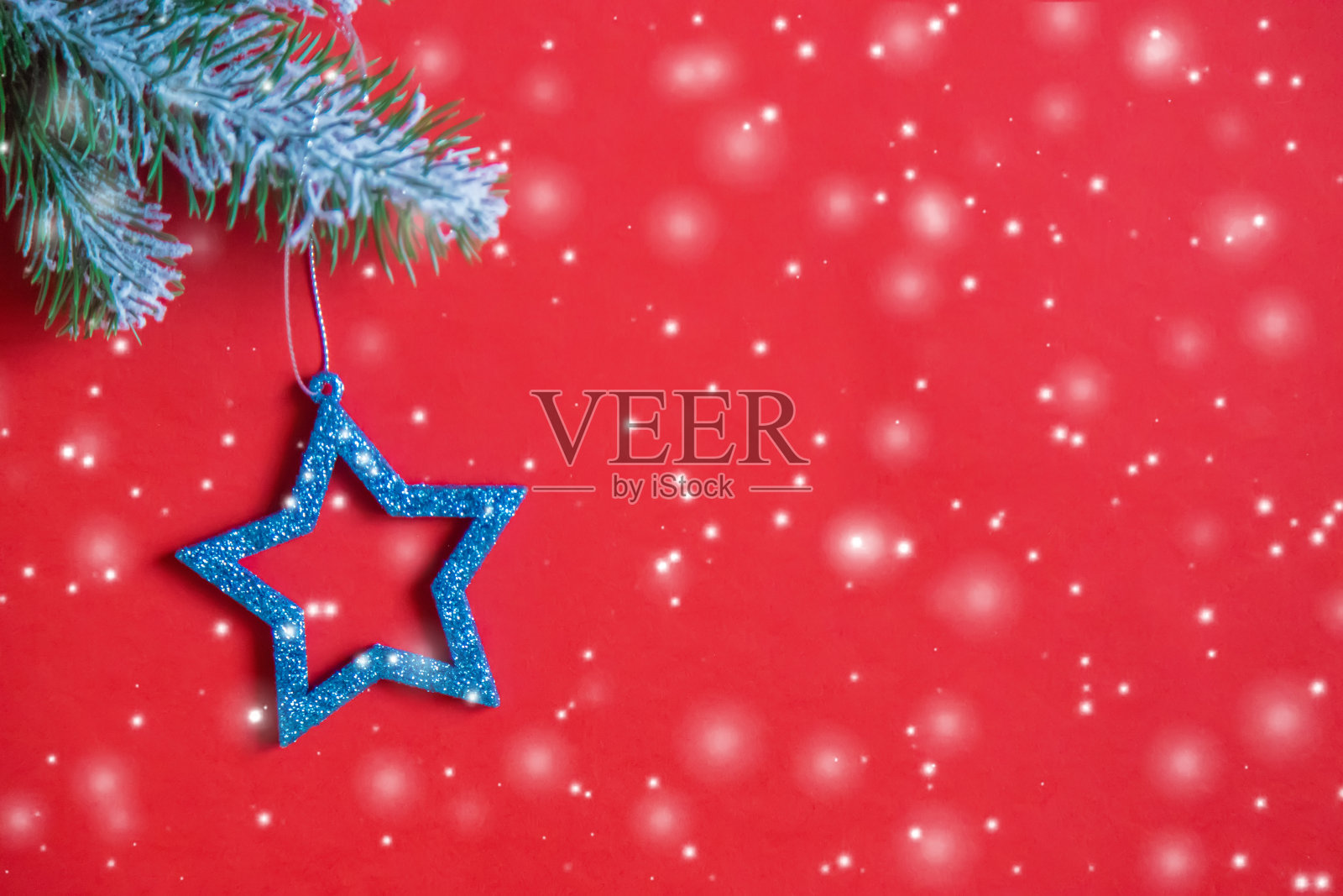 圣诞快乐，新年快乐，节日贺卡背景。有选择性的重点。照片摄影图片