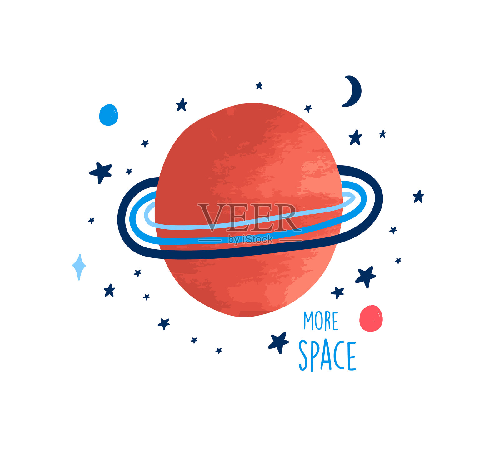 手绘空间元素打印设计插画图片素材