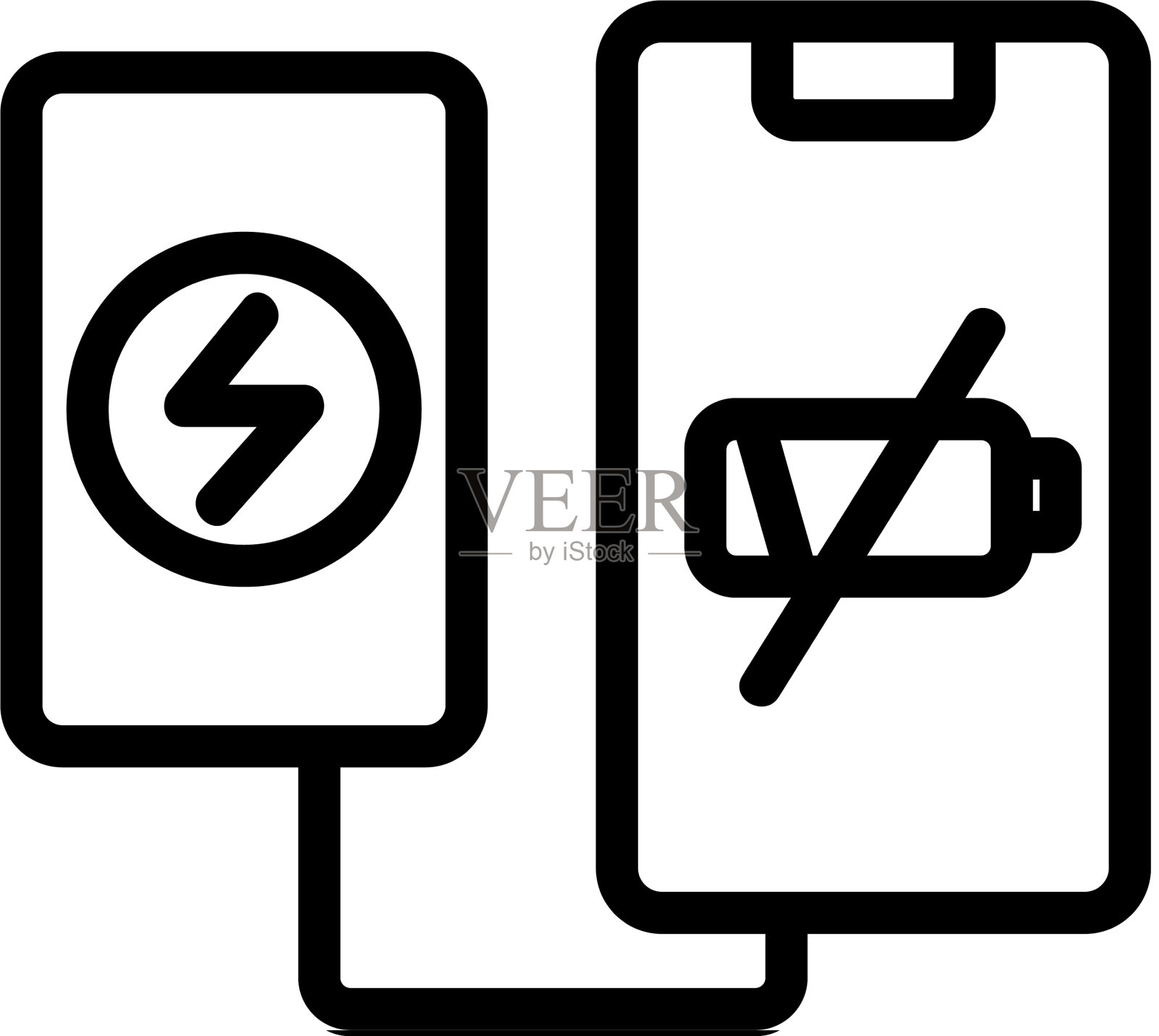 故障的便携式充电图标图标素材