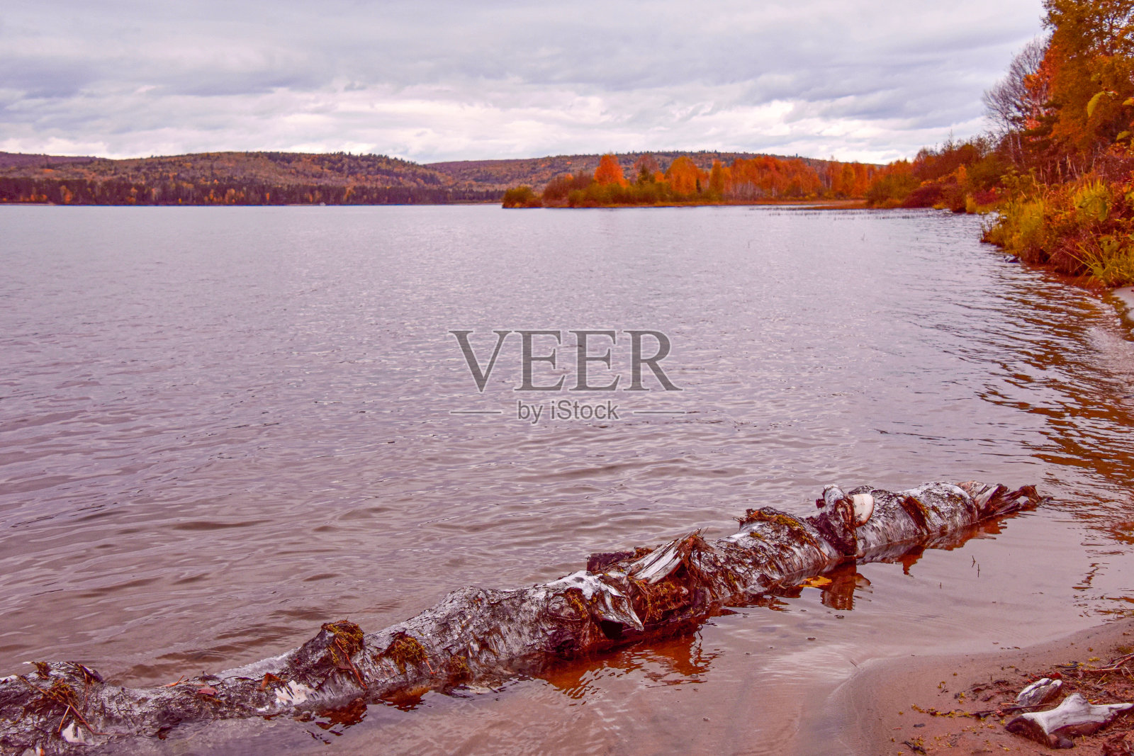 秋色湖照片摄影图片