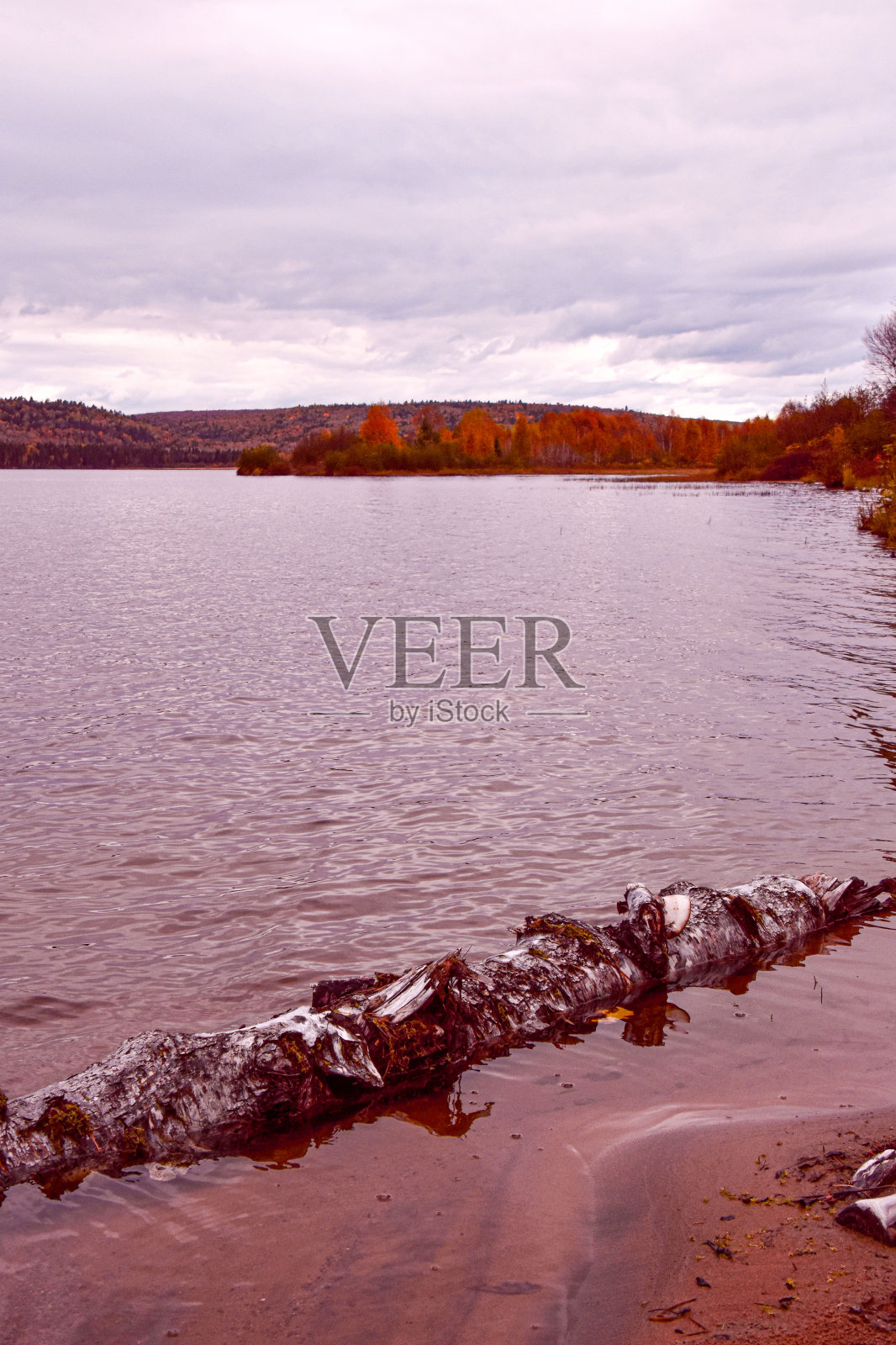 秋色湖照片摄影图片