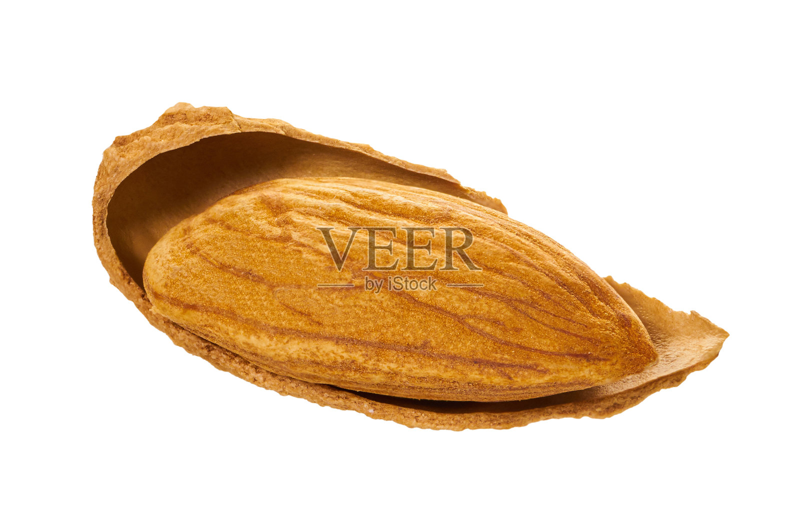 杏仁壳与剪切路径照片摄影图片