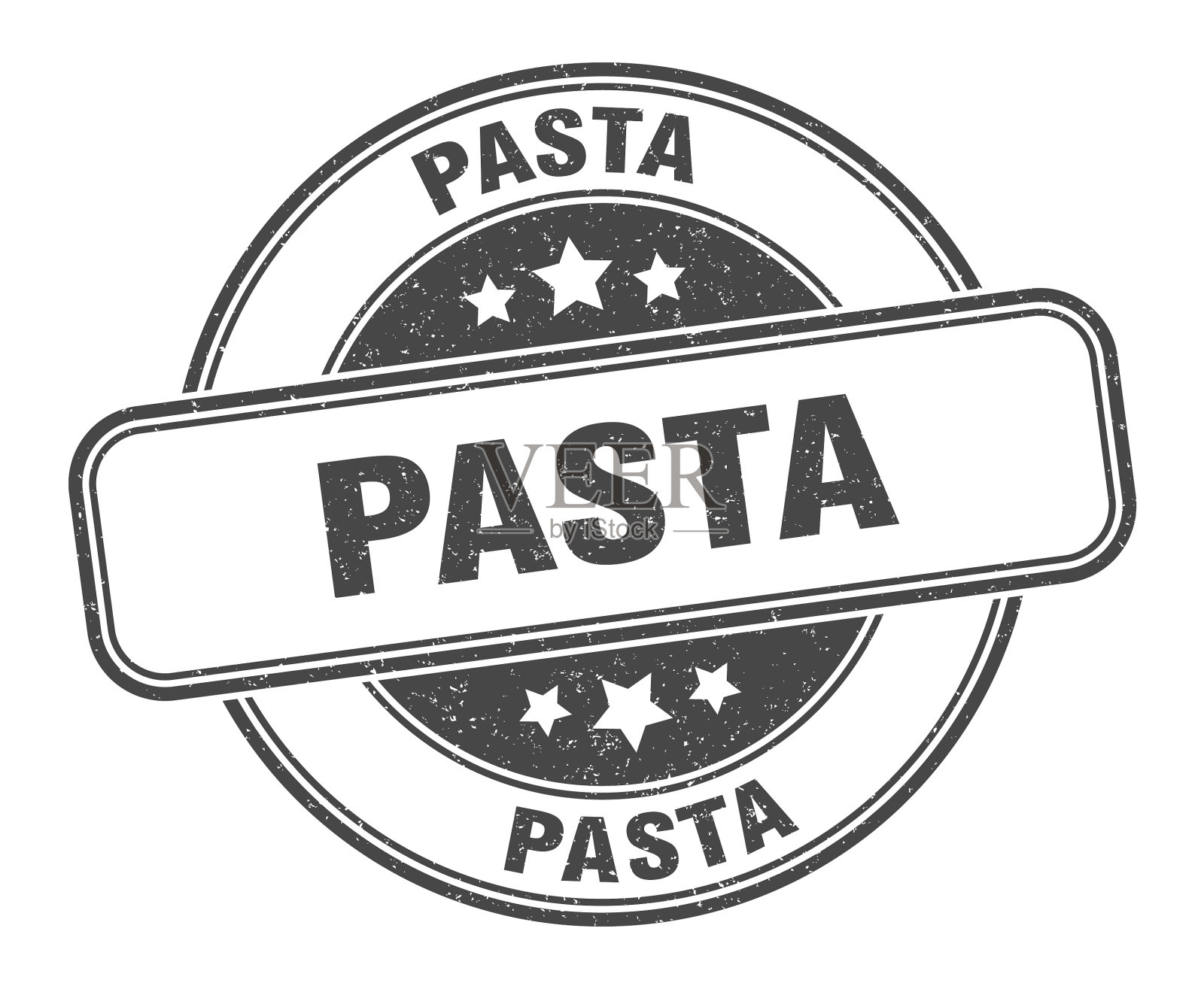 意大利面邮票意大利面圆形垃圾标志标签插画图片素材