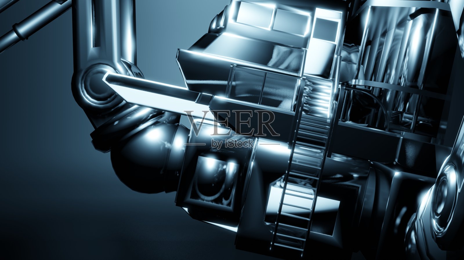 一个抽象的科幻背景的3d渲染插图。用于名片模板、名片、邀请函、广告、横幅、商业用途照片摄影图片