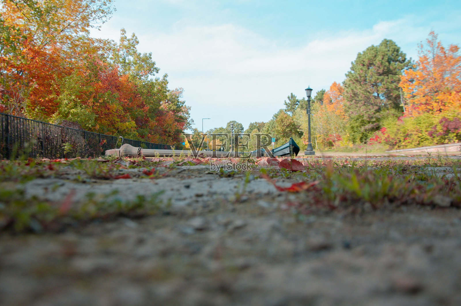 堕落街灯柱照片摄影图片