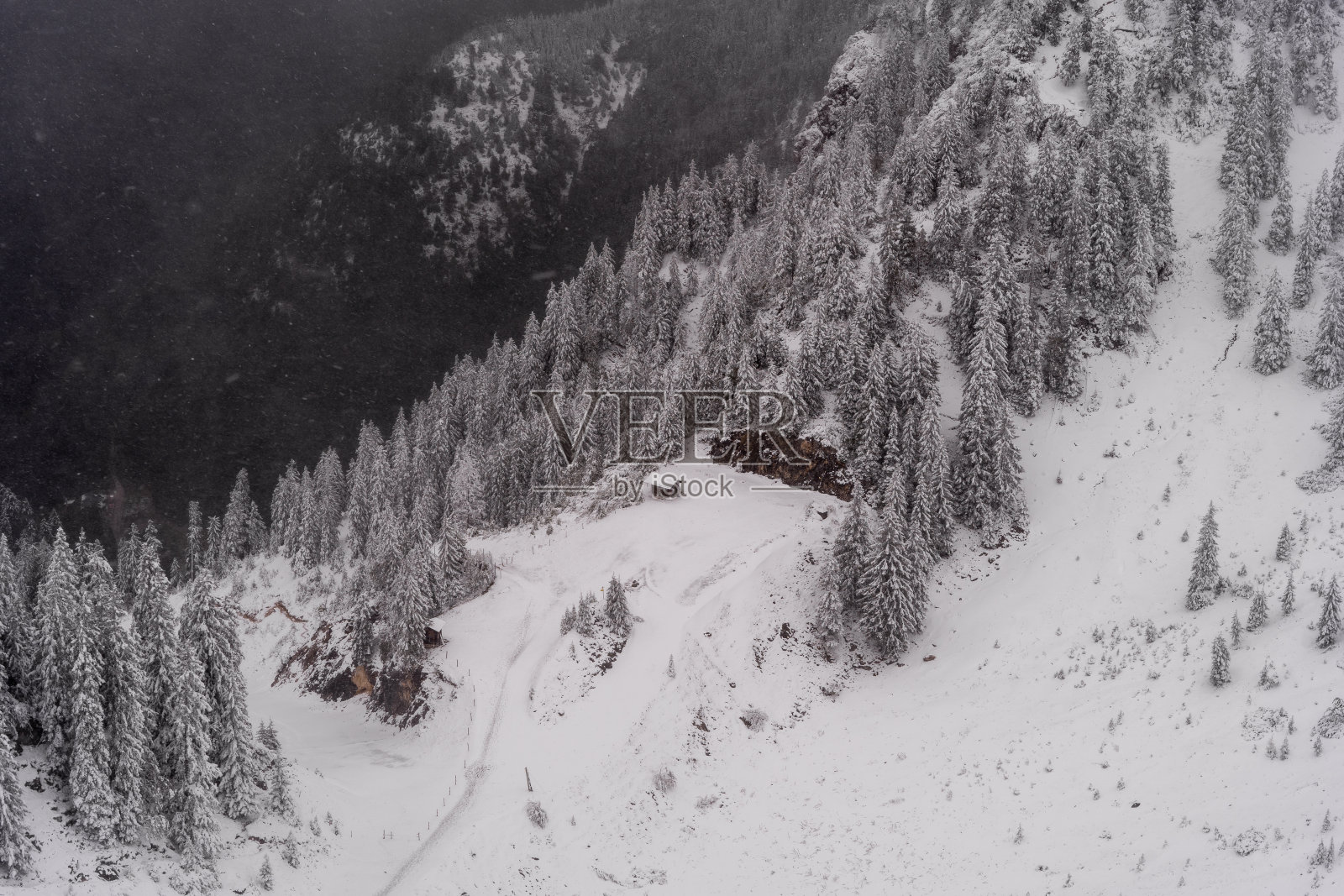 Hoher Straussberg Mountain，来自Tegel Mountain, Tegelberg, ammer螨虫，schwan螨虫，Ostallgau, all螨虫，Schwabia，德国巴伐利亚照片摄影图片