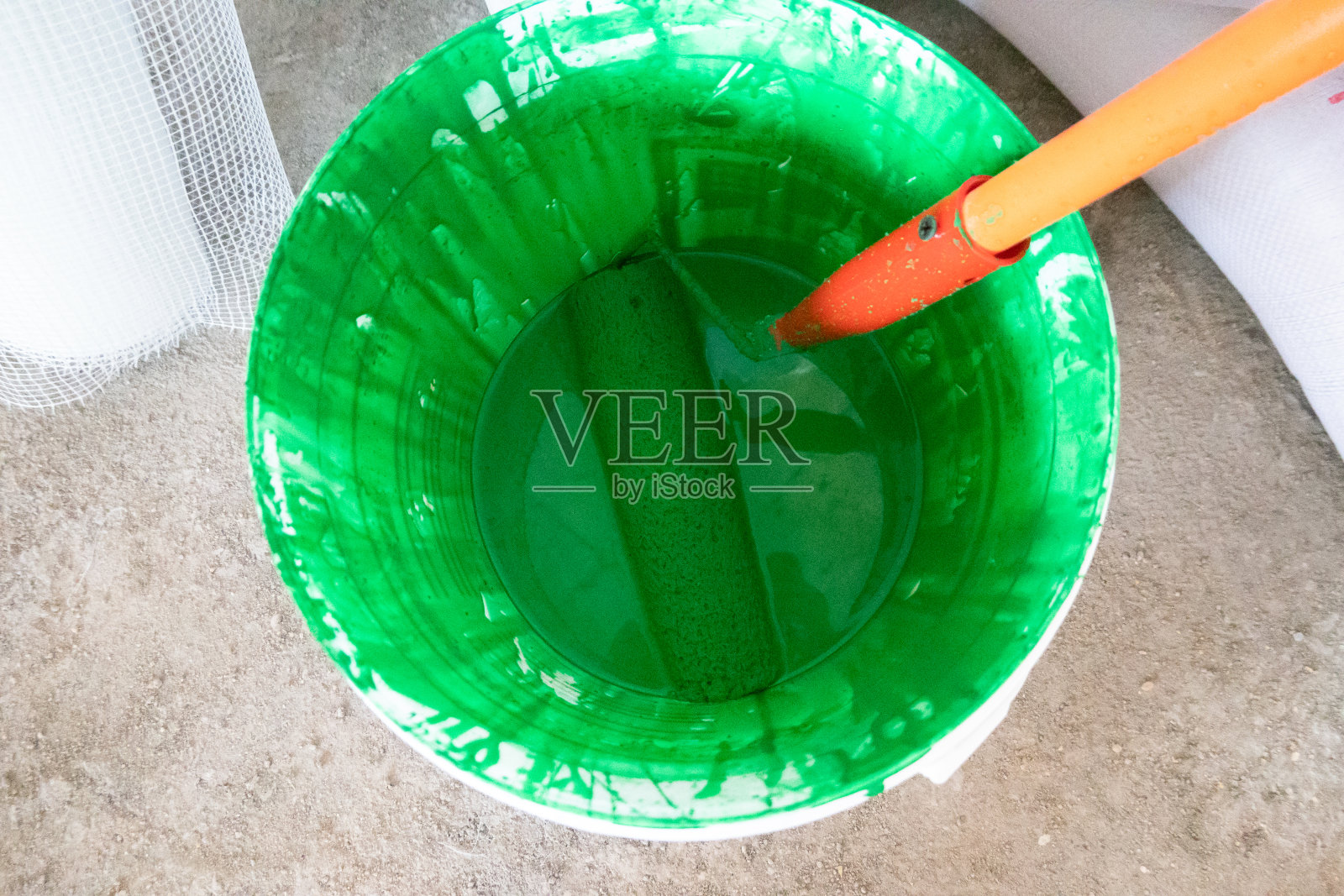 水箱内采用绿色防水材料照片摄影图片