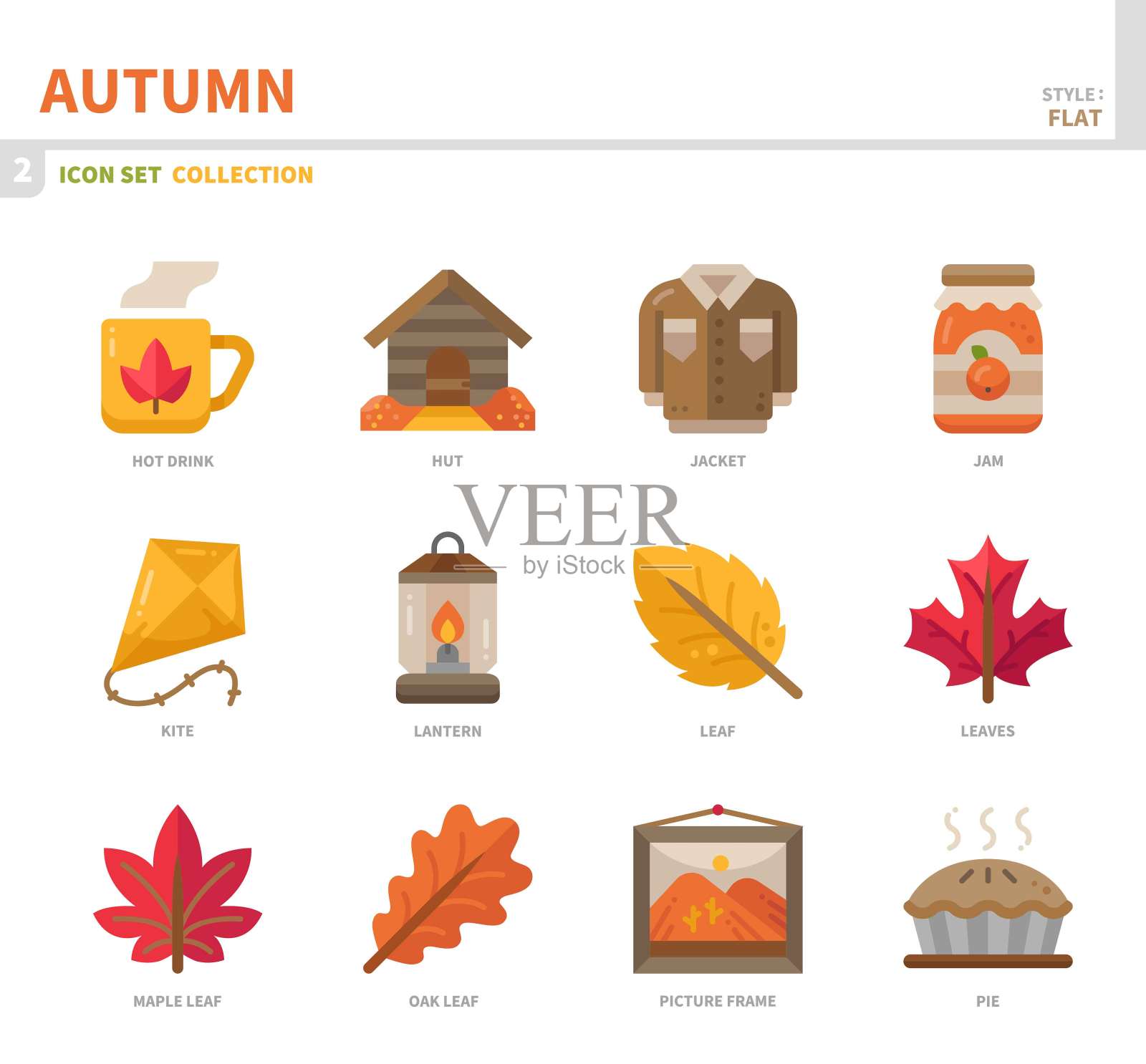 秋季图标集图标素材