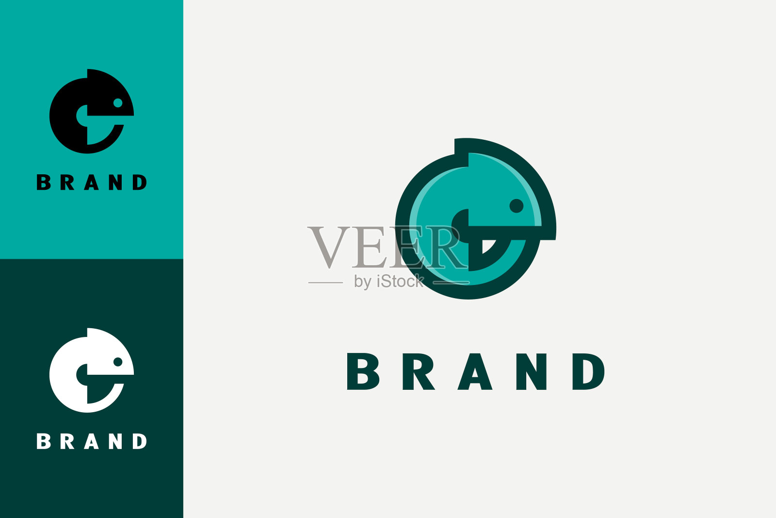 变色龙图标插画图片素材