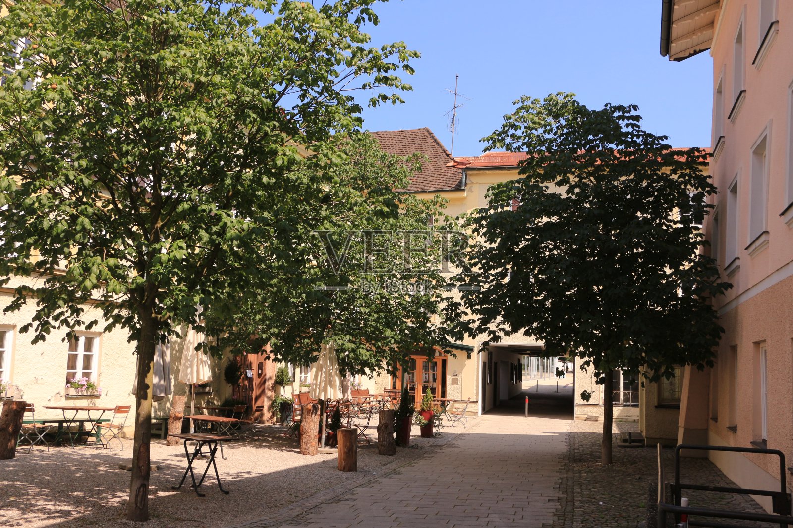 在Altötting的老城照片摄影图片