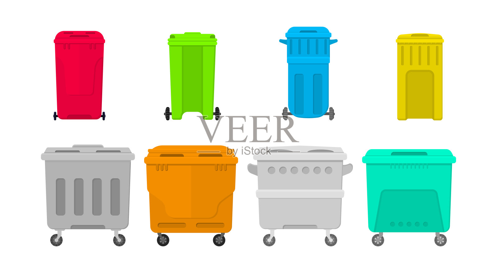 垃圾容器垃圾箱。设计元素图片