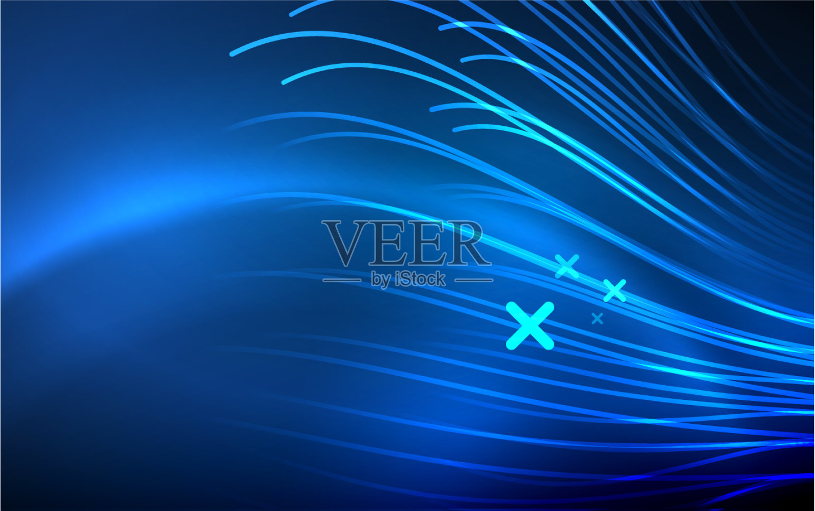 抽象背景-霓虹线设计插画图片素材