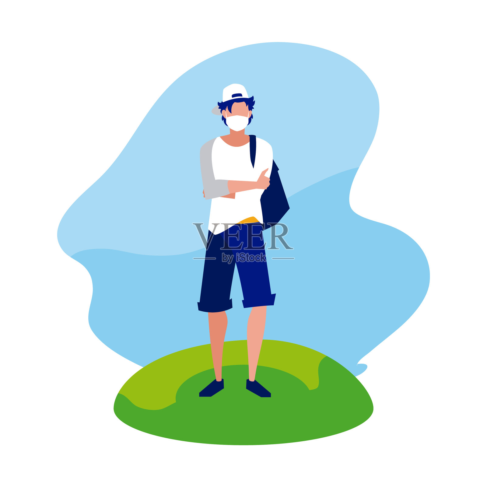 人的化身与面具外部设计设计元素图片