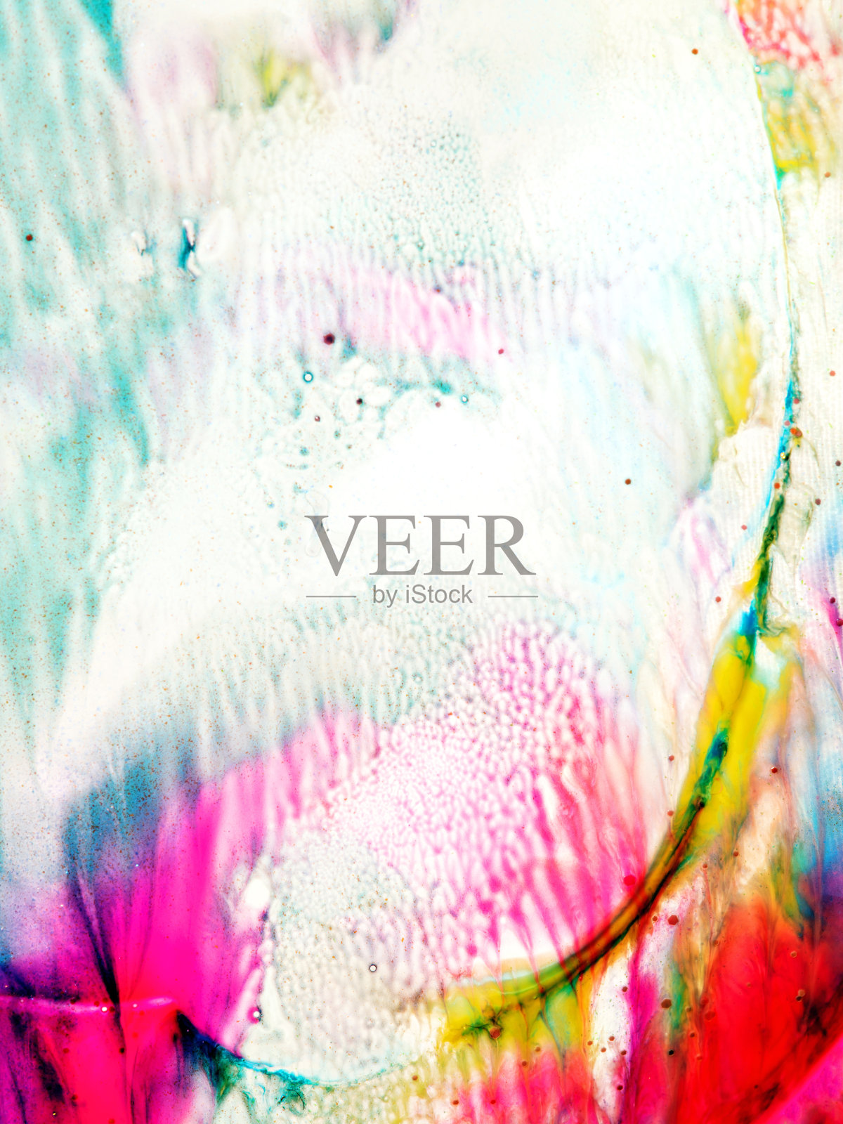 各种颜色的抽象水彩背景。插画图片素材