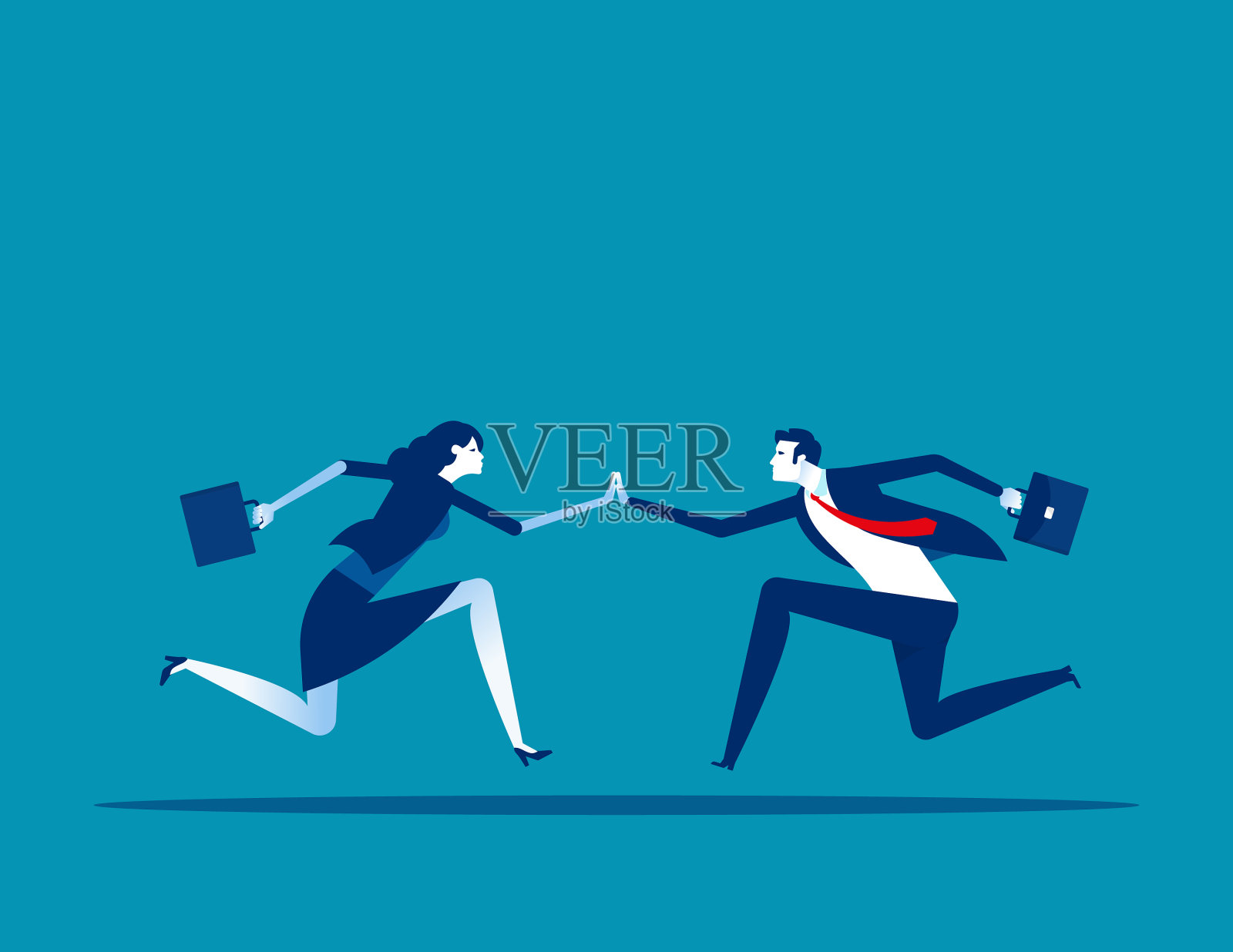 业务团队的运作和改变插画图片素材