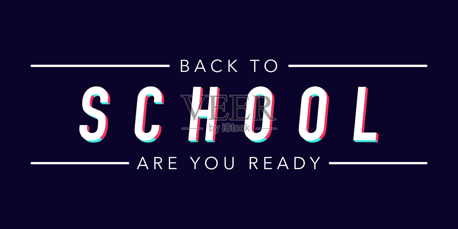 创意3d横幅回到学校插画图片素材