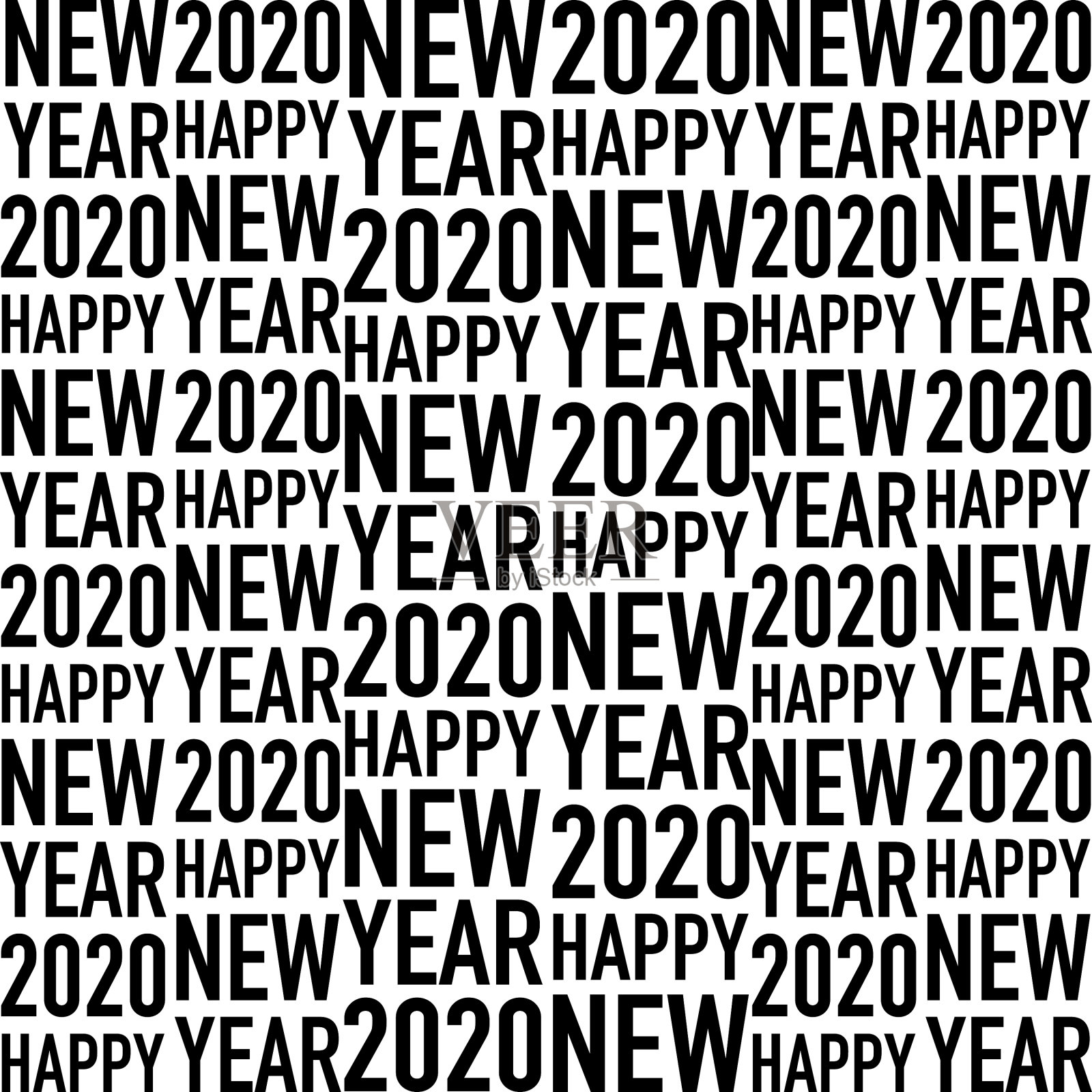 新年快乐现代背景横幅插画图片素材