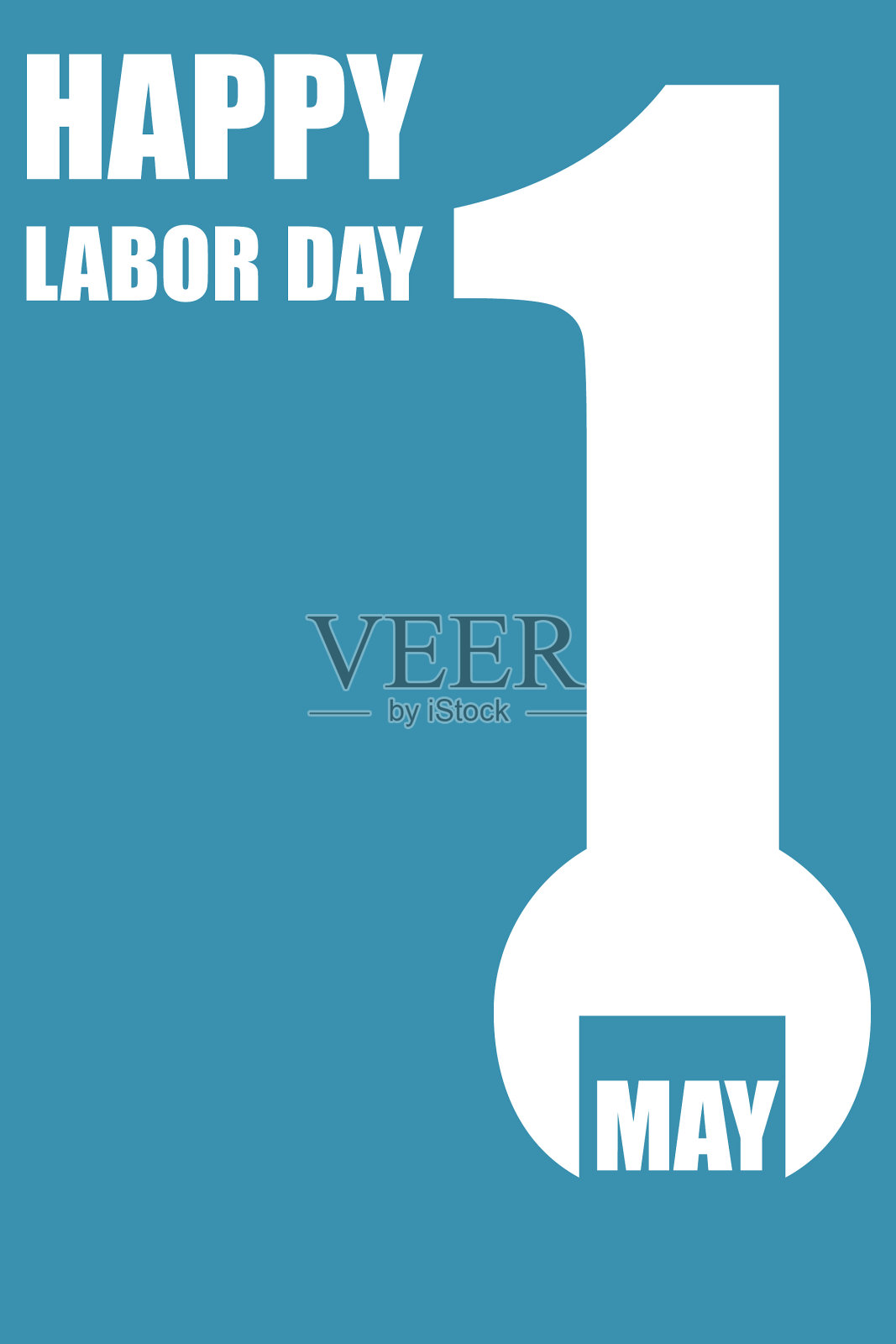 劳动节快乐平面设计背景插画图片素材