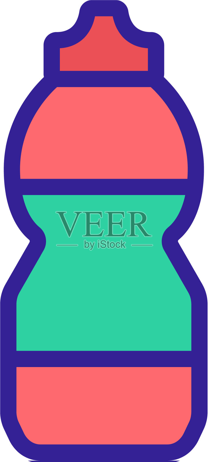 方便的果汁瓶图标轮廓设计元素图片