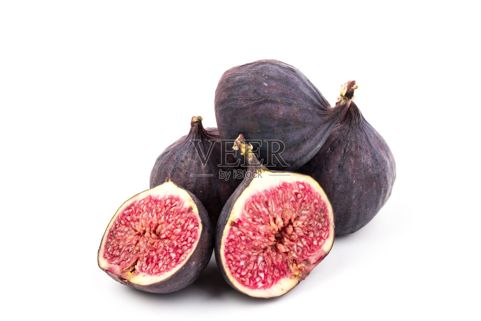 鲜果孤立在白色背景上。特写镜头照片摄影图片