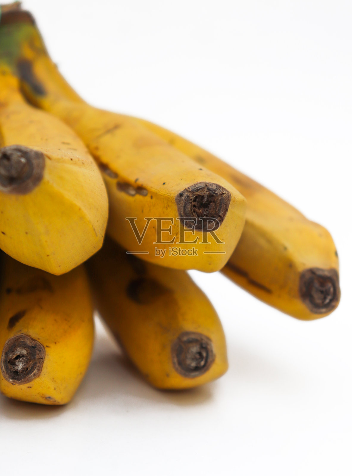 新鲜的黄色香蕉孤立在白色背景照片摄影图片