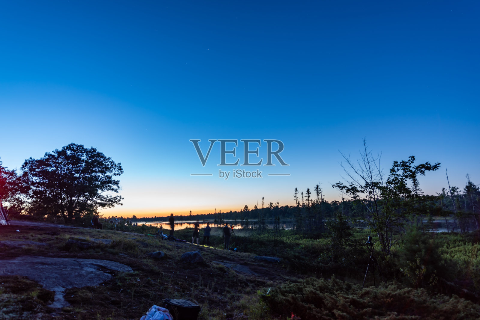 Muskoka Torrance Barrens暗天保护区和高地池塘，Gravenhurst，加拿大照片摄影图片