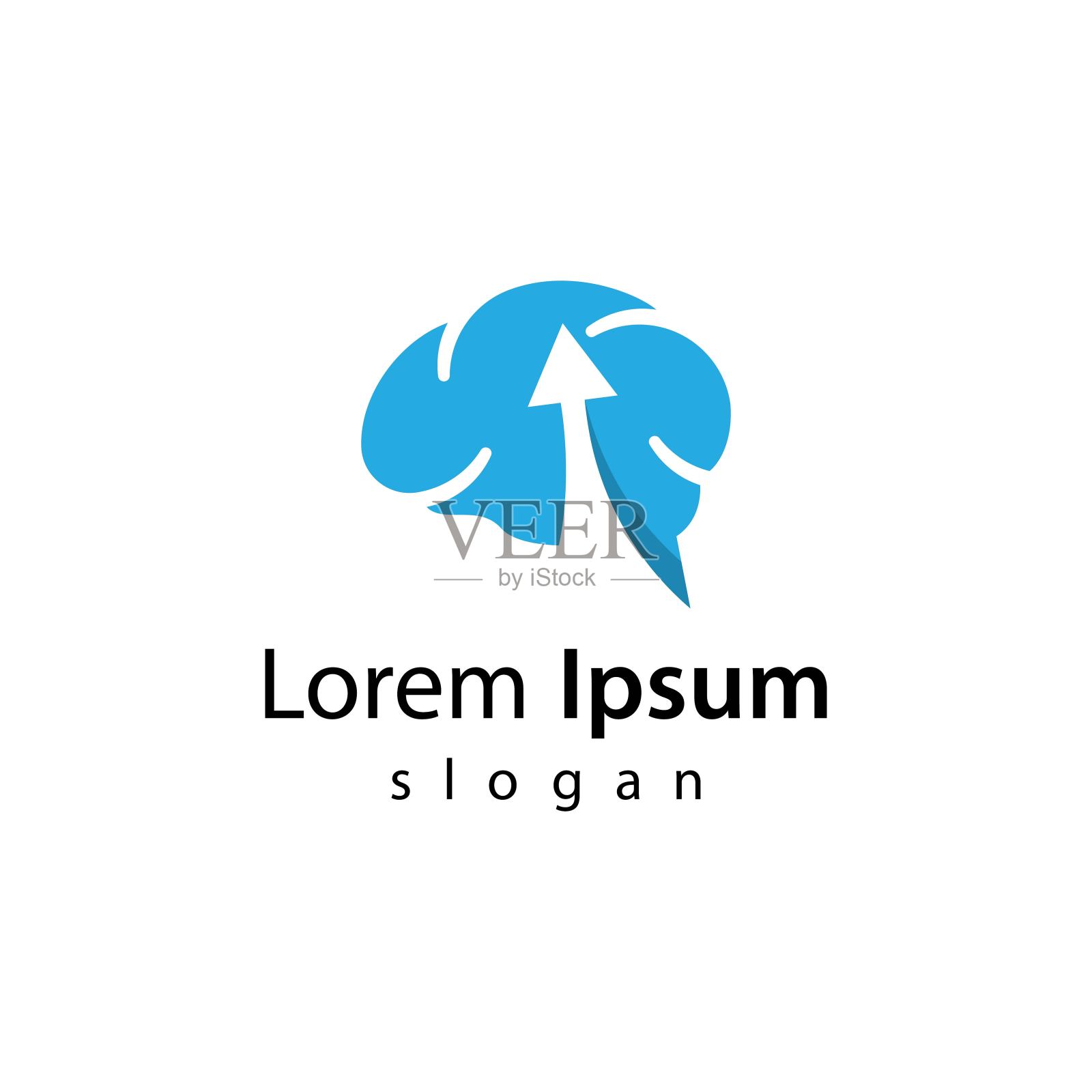 Brain smart logo图像插画图片素材