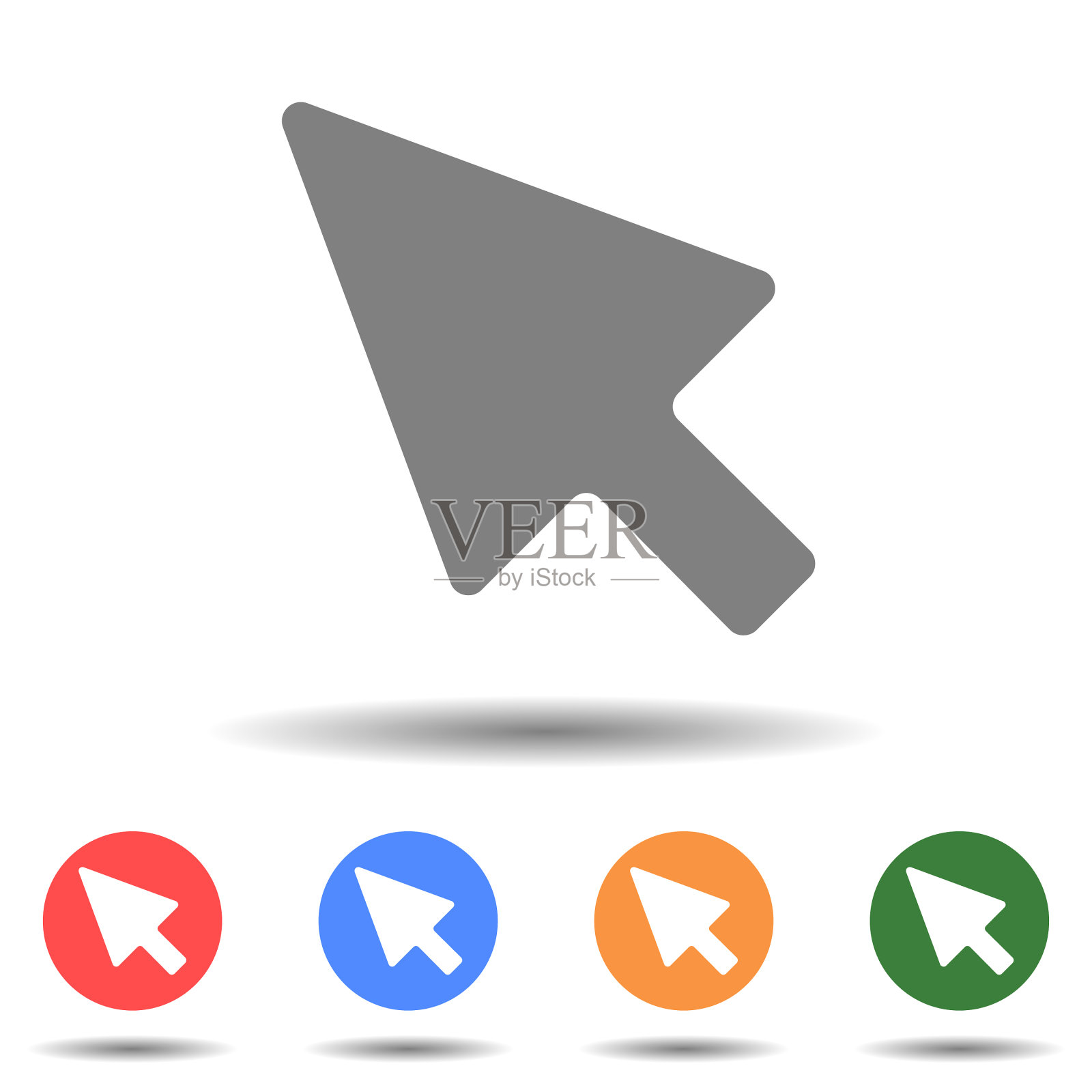 鼠标光标矢量图标图标素材