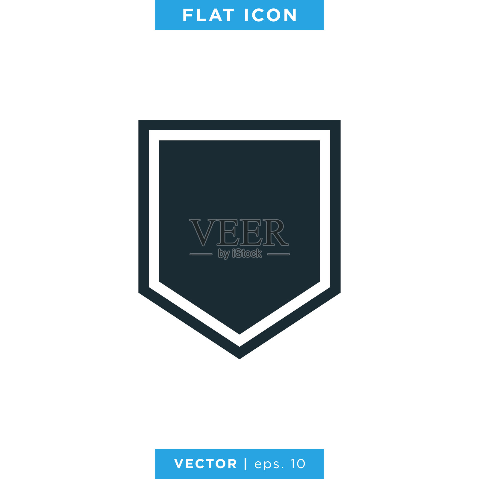 盾图标矢量股票插图设计模板。插画图片素材