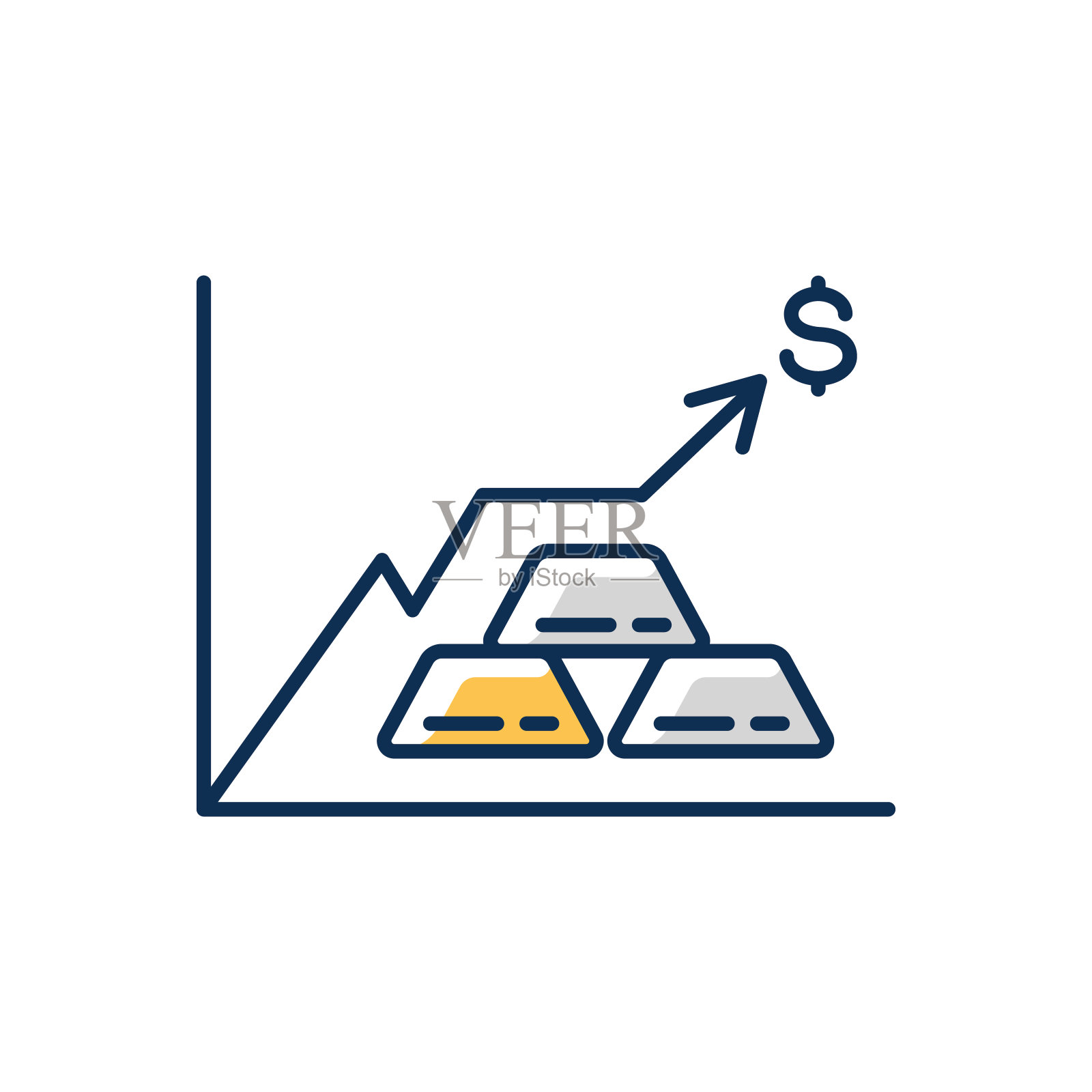贵金属价格RGB彩色图标图标素材