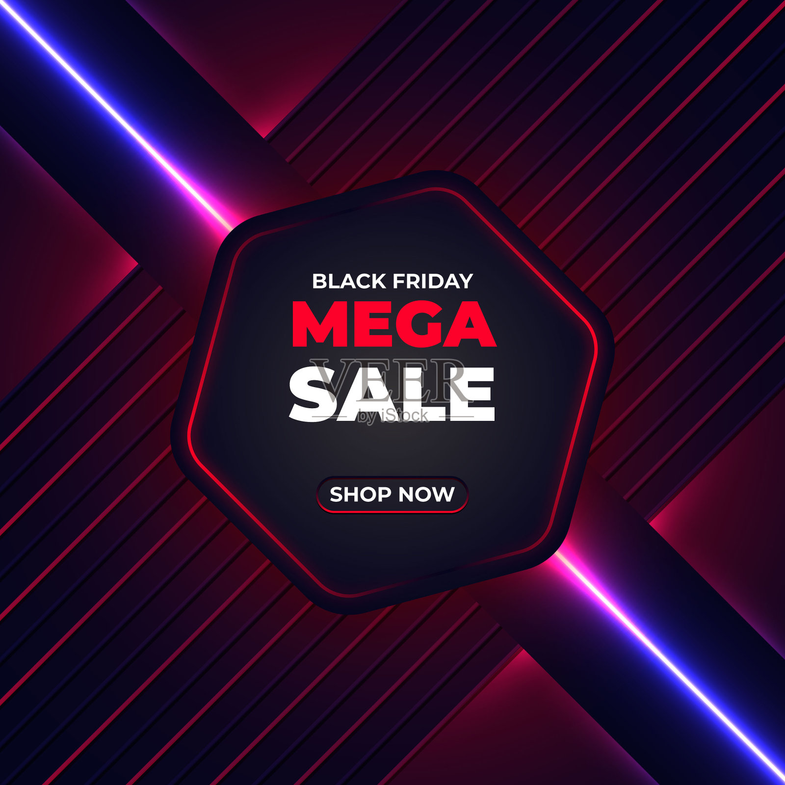 黑色星期五大型促销banner设计模板素材