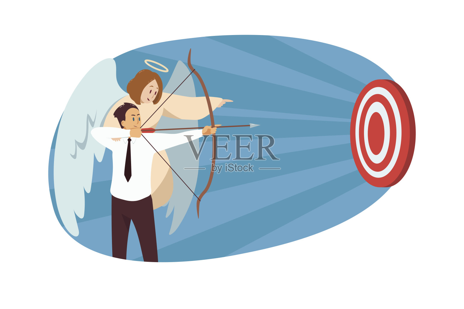 宗教，基督教，支持，动机，团队合作，目标实现理念插画图片素材