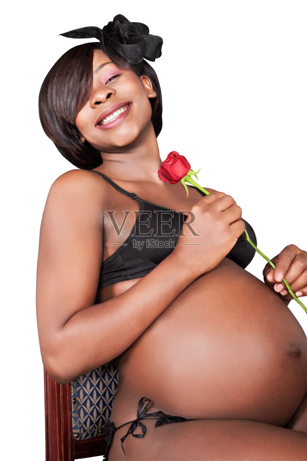 怀孕的非洲妇女照片摄影图片