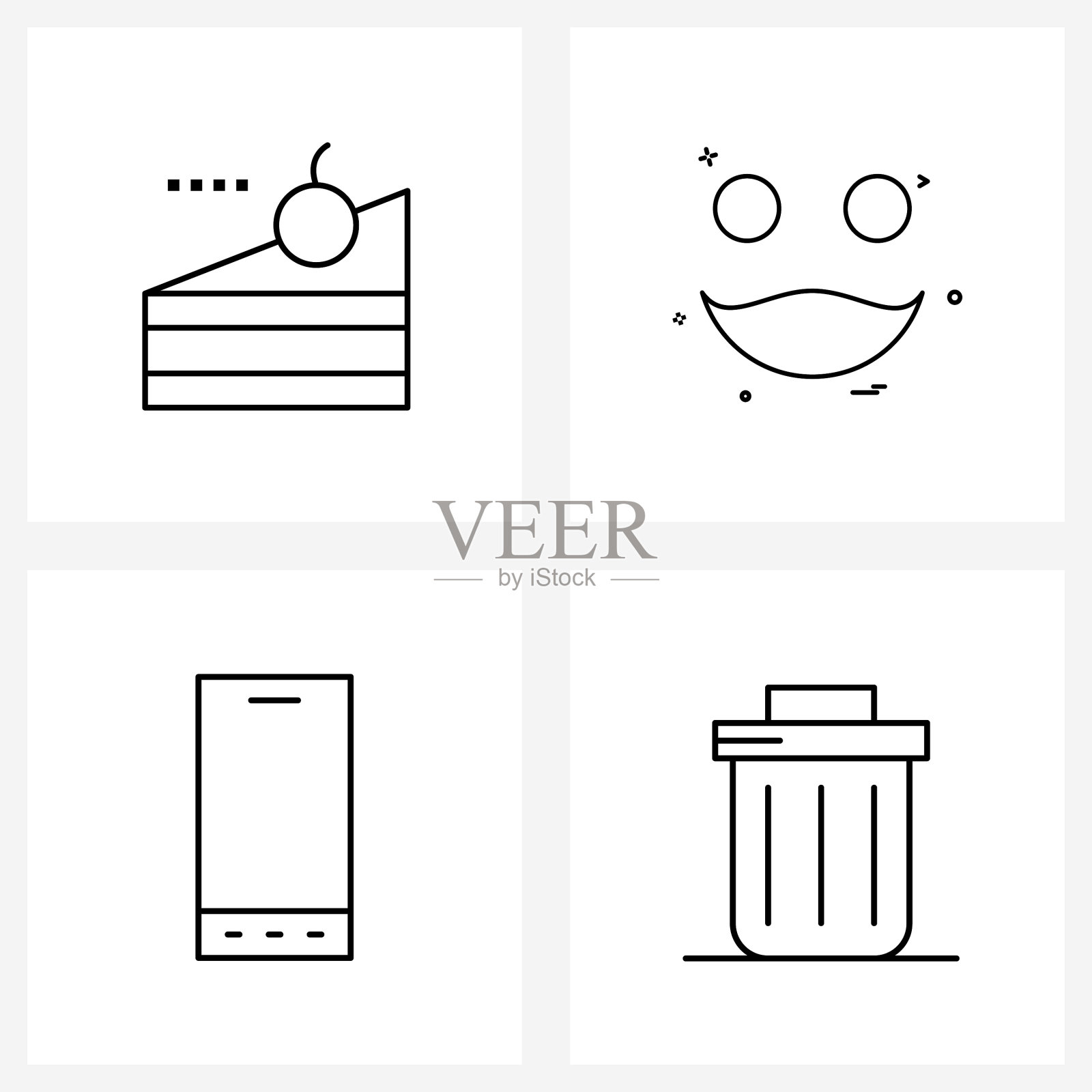 股票图标设置4线符号的蛋糕iPhone图标素材