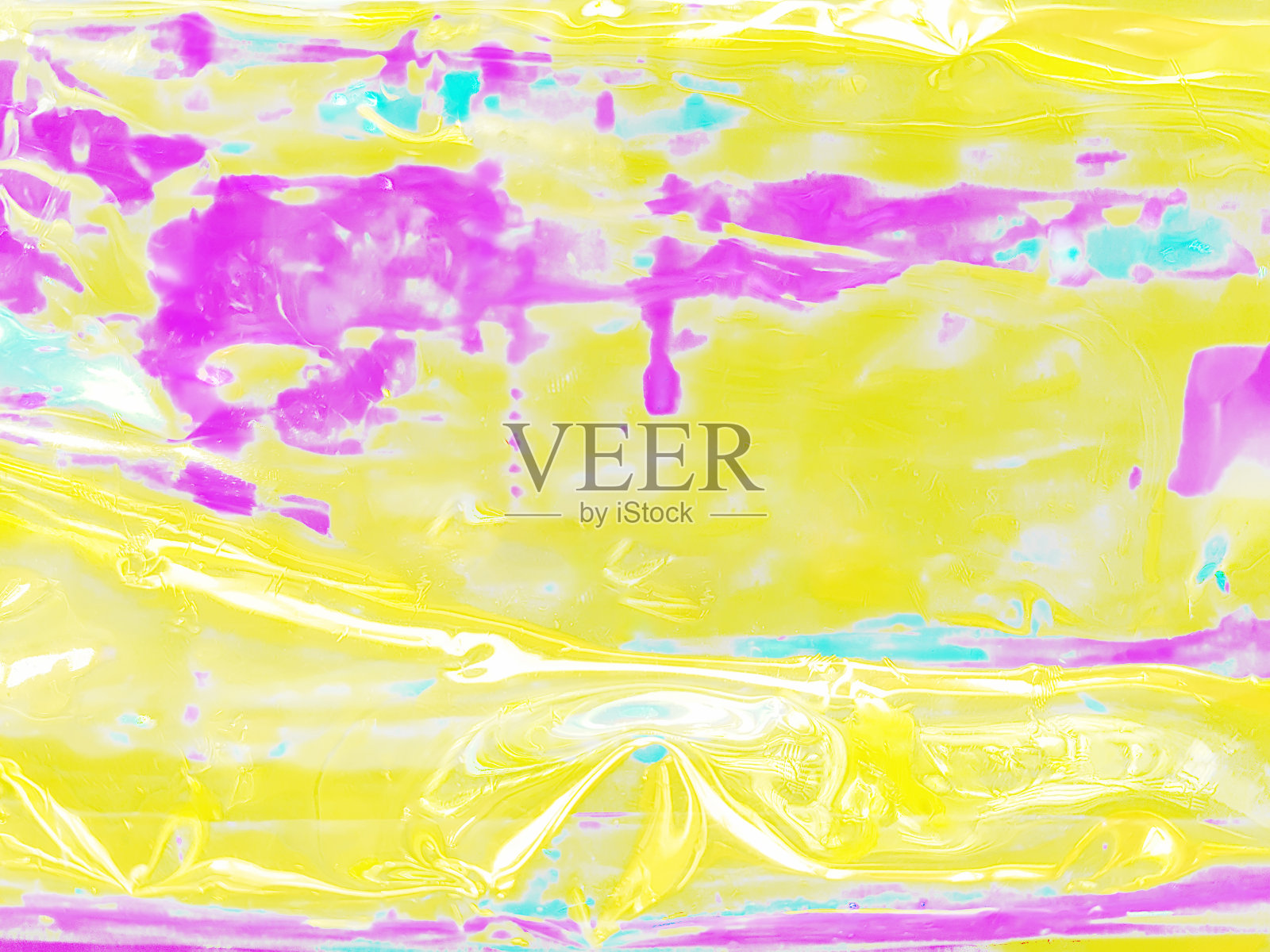 抽象背景与黄色、粉红色和蓝色色调光泽纹理。概念背景纹理。照片摄影图片