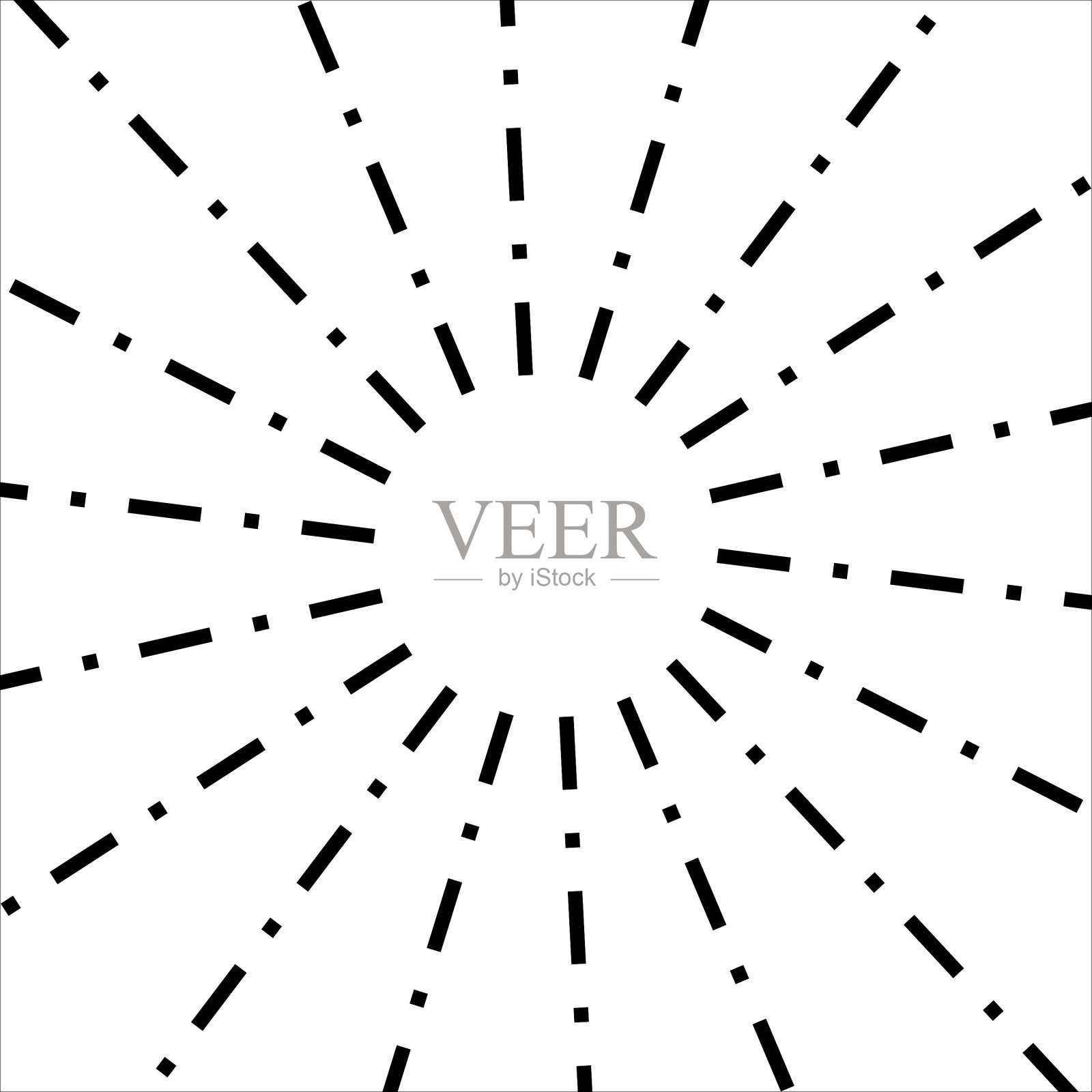 太阳射线手绘线性绘图标志插画图片素材