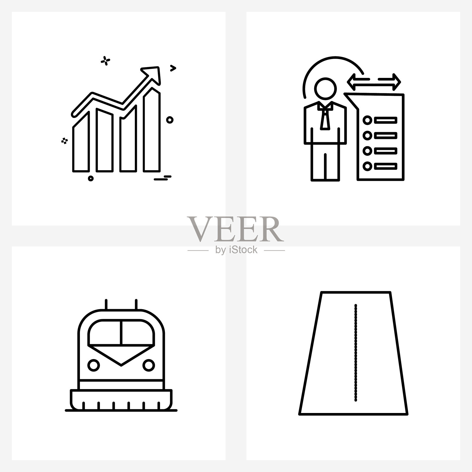 包4通用线图标的网页插画图片素材