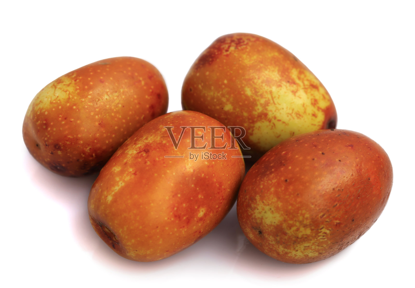 白底红枣照片摄影图片