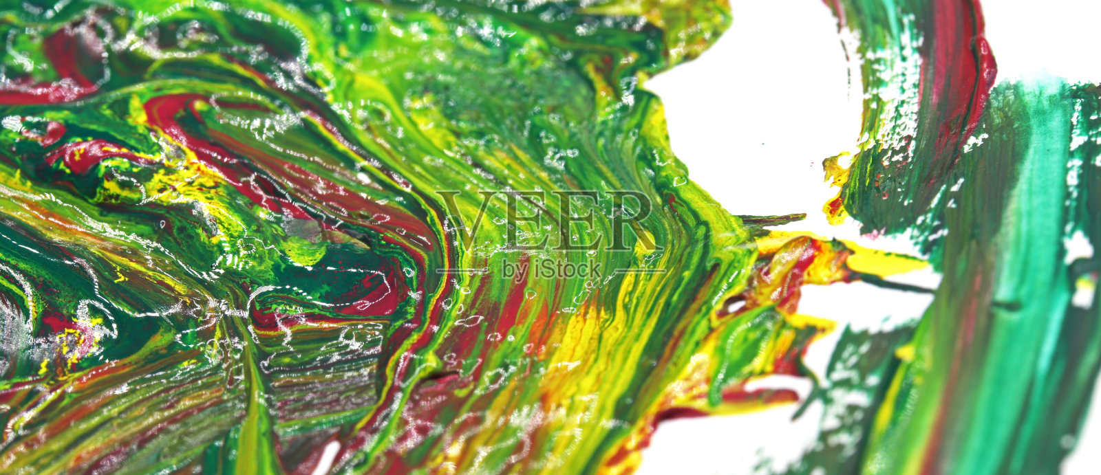 特写抽象派彩色水彩画照片摄影图片