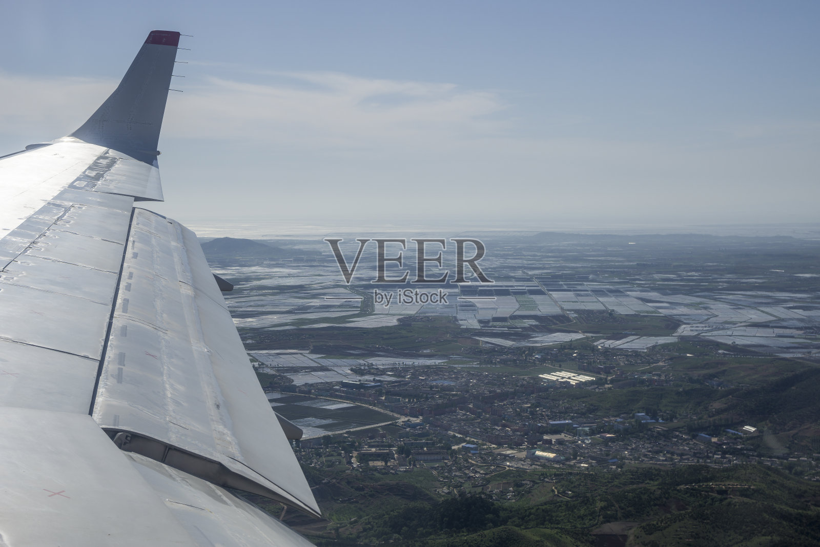 朝鲜平壤上空的鸟瞰图照片摄影图片