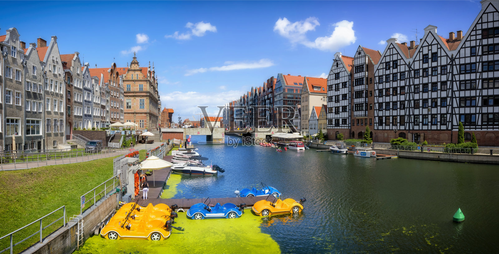 波兰假期-莫特拉瓦河和格但斯克老城照片摄影图片