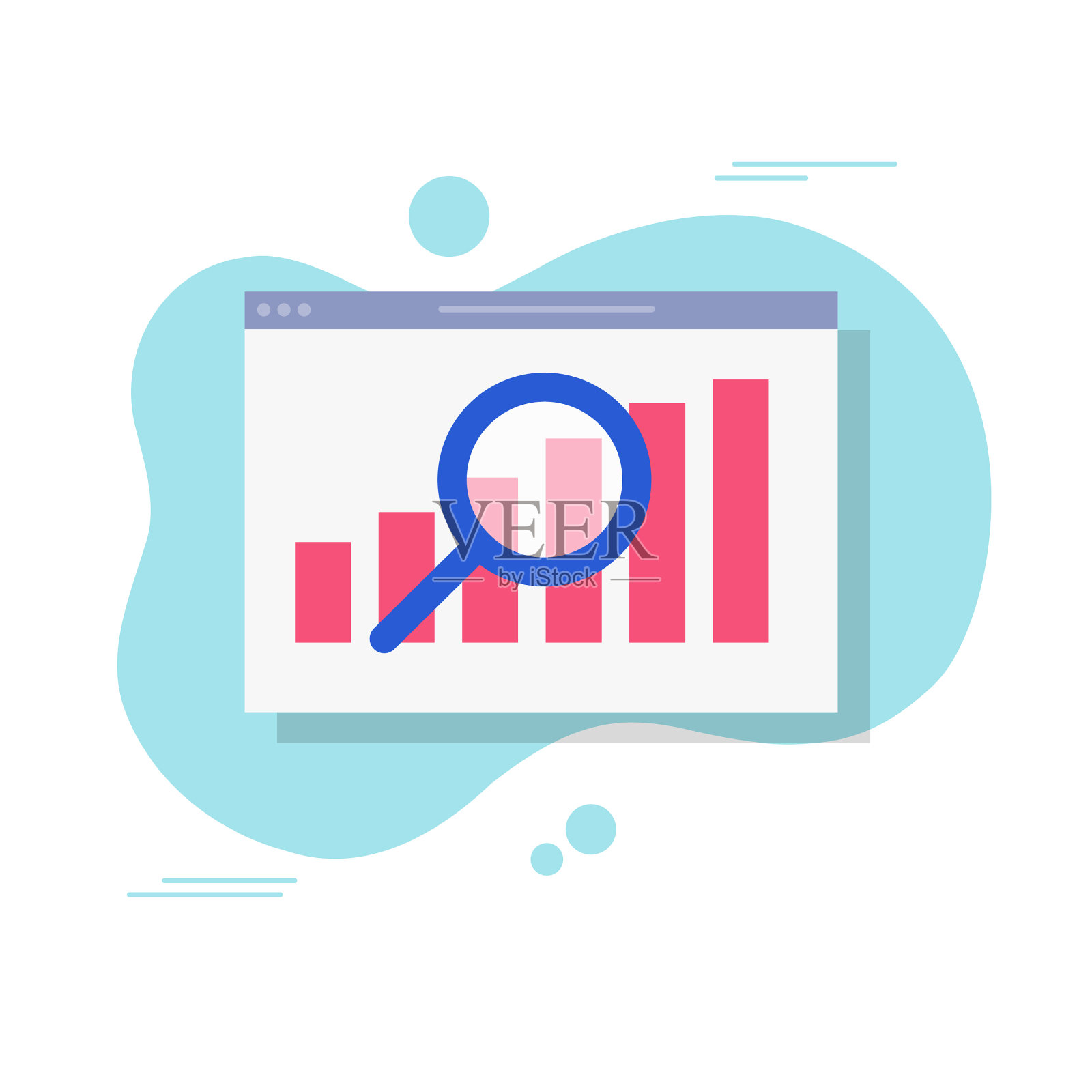 销售数据分析研究图表或分析插画图片素材