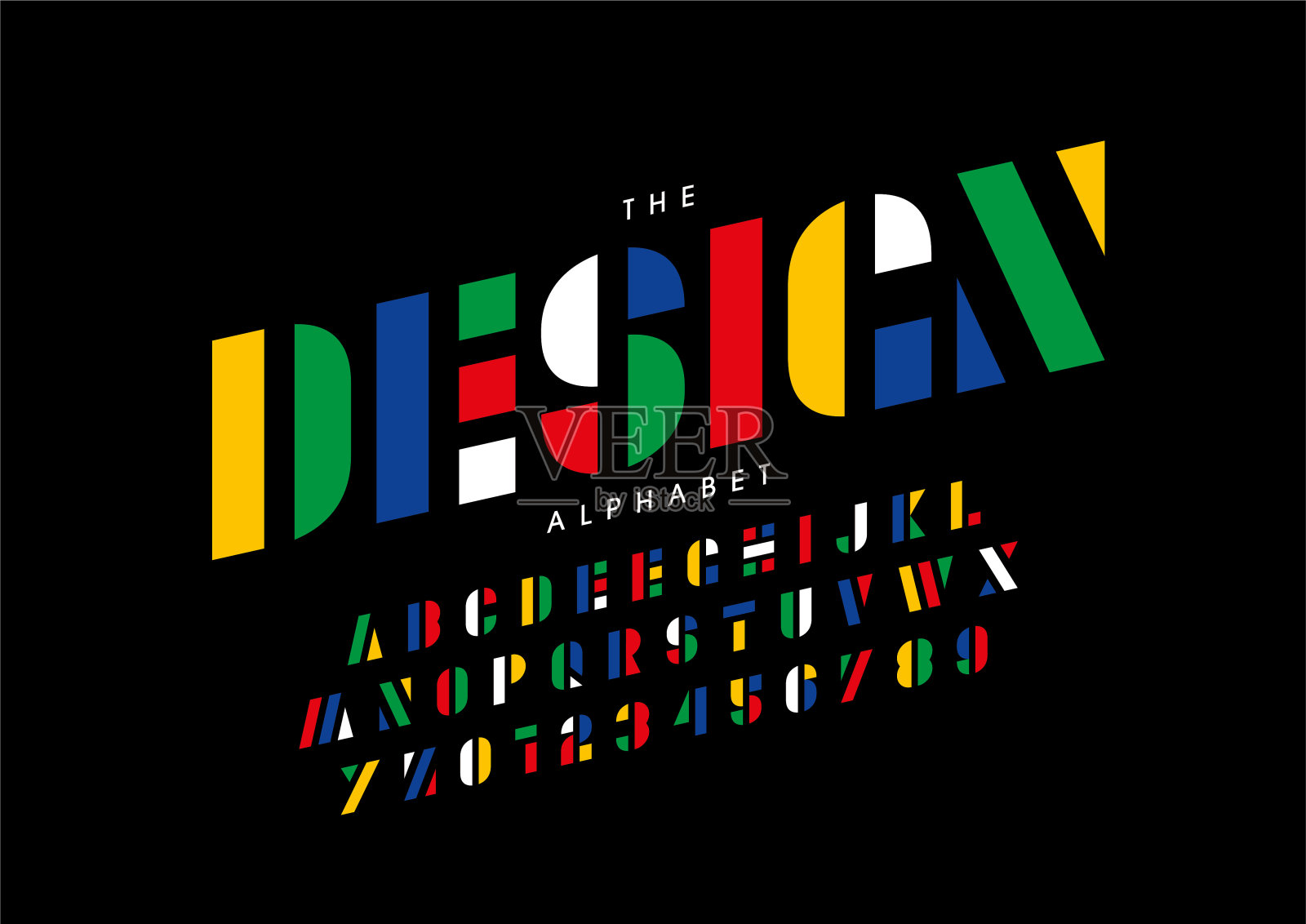 设计的字母插画图片素材