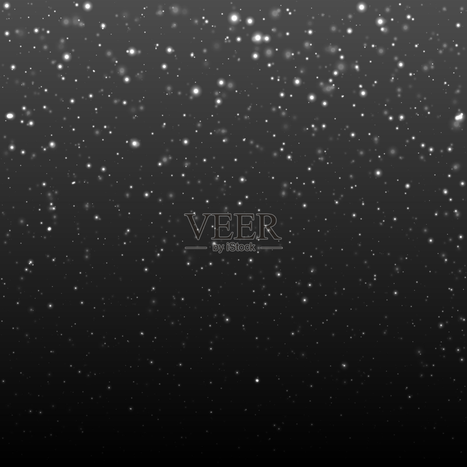 2021年圣诞节和新年快乐的灰色背景与雪花。插画图片素材