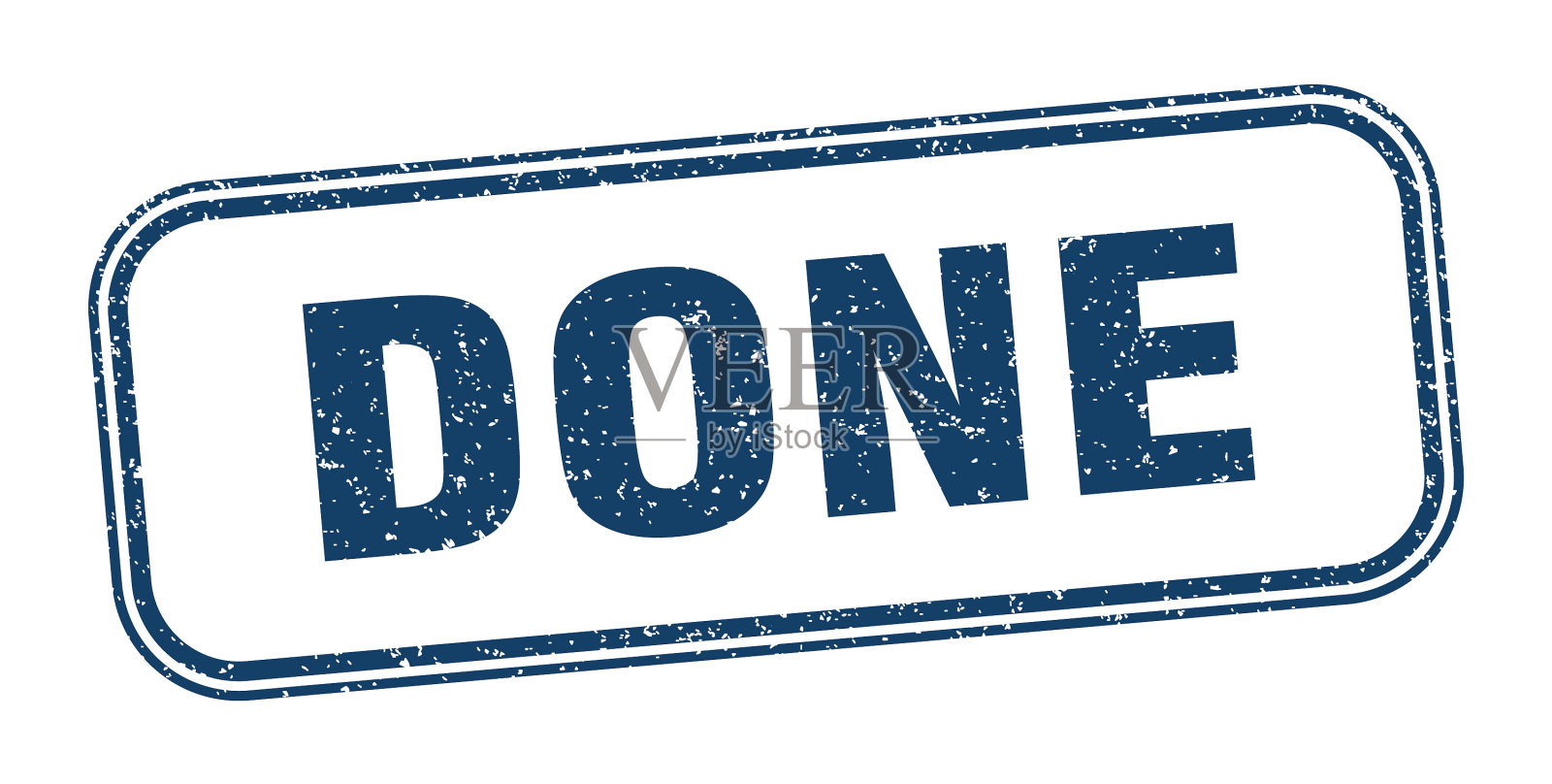 完成邮票完成方块垃圾标志标签插画图片素材