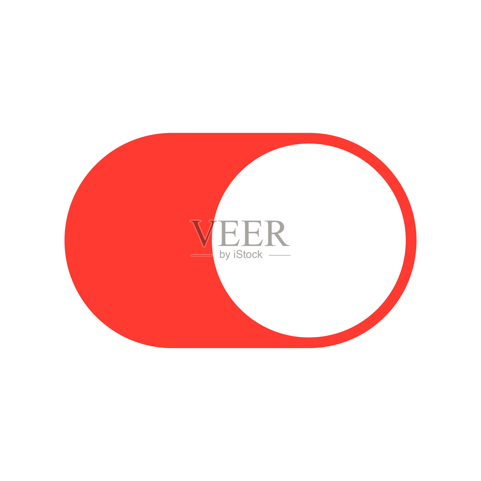 按钮用于打开和关闭颜色图标素材