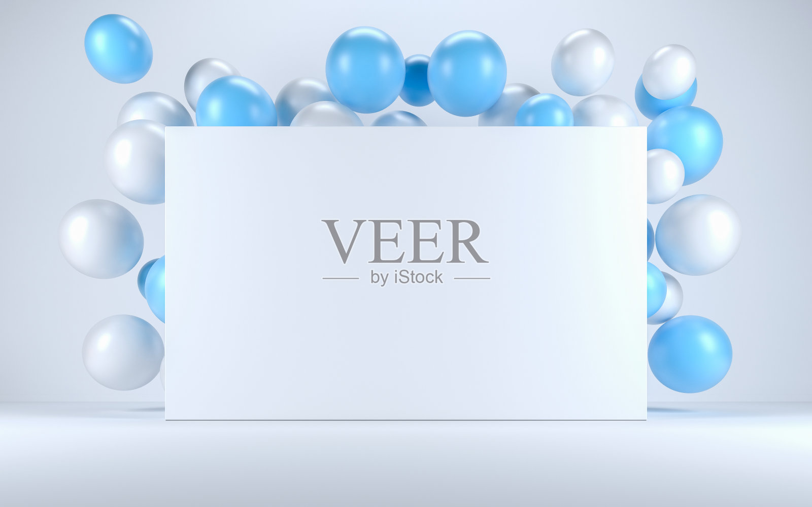 气球和白板照片摄影图片