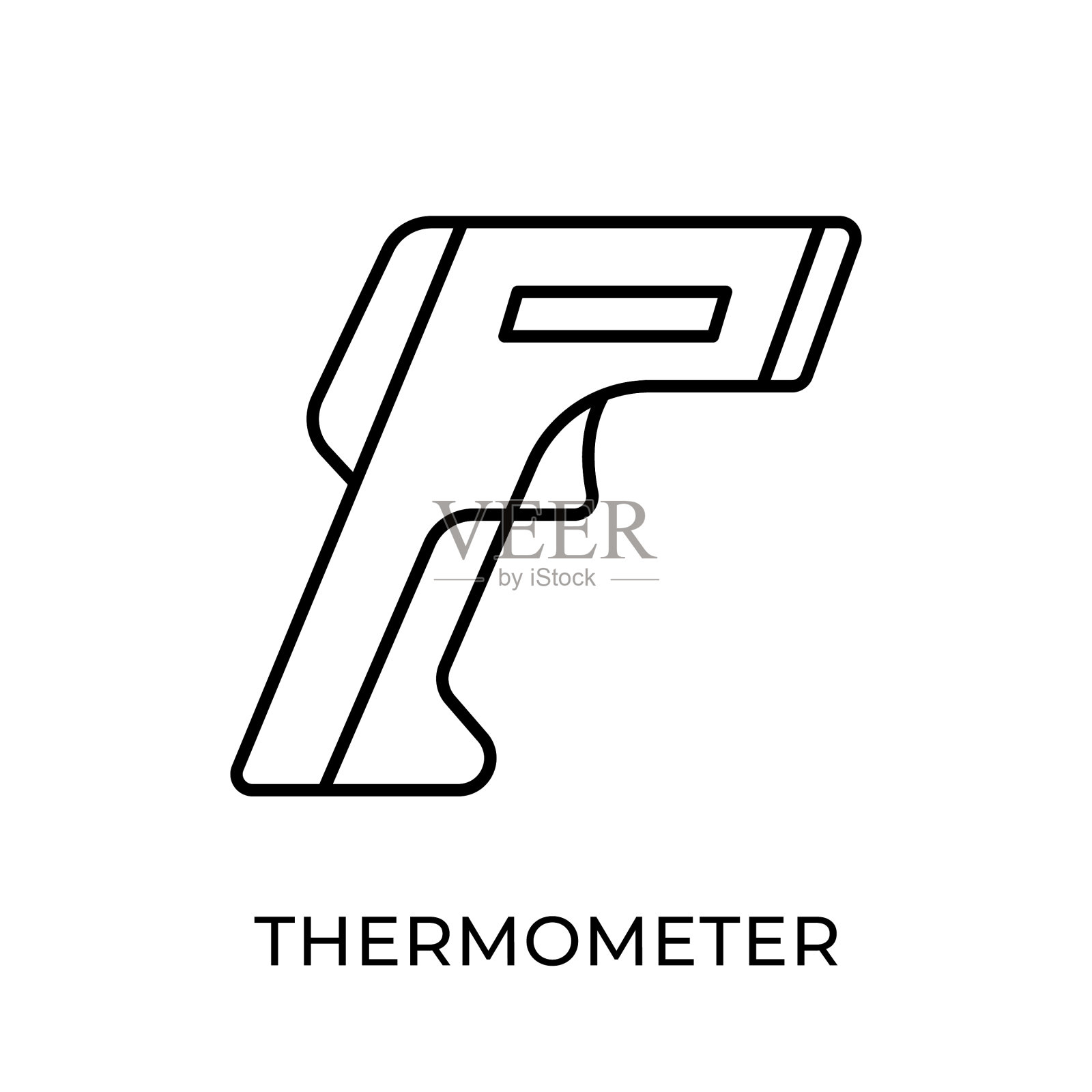 温度计图标医疗温度计设计设计元素图片