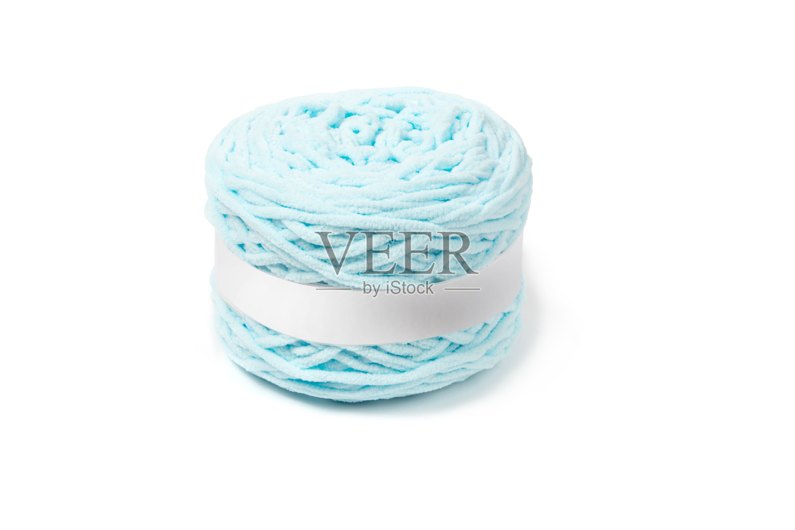 婴儿长毛绒纱线白色背景刺绣照片摄影图片