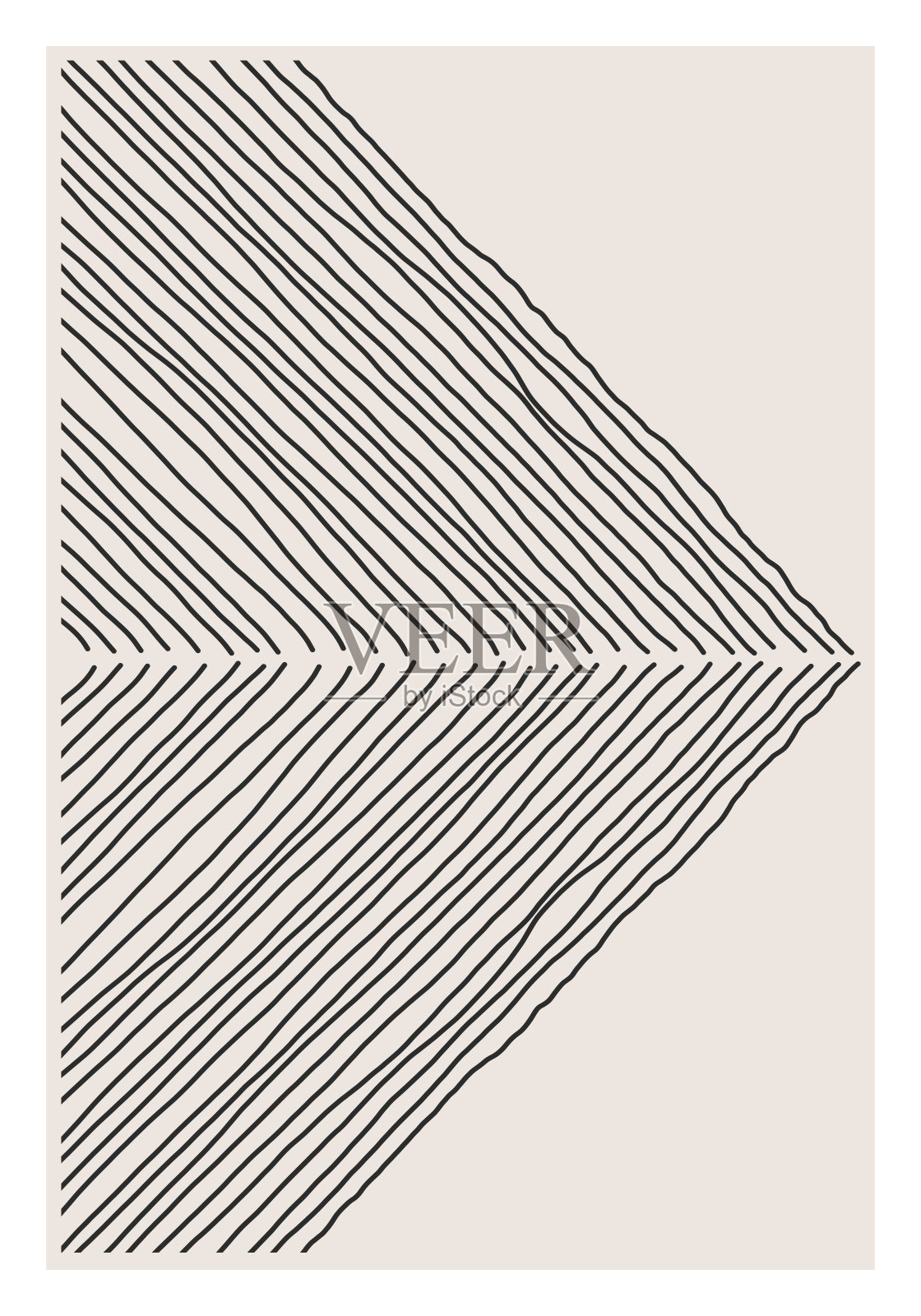 时尚抽象创意极简艺术手绘构成插画图片素材